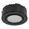 Liteline Puck Light, 12 VDC, 2 W, 1-Lamp, LED Lamp, 130 Lumens, 3000 K Color Temp, Black Fixture UCP-LED1-BK